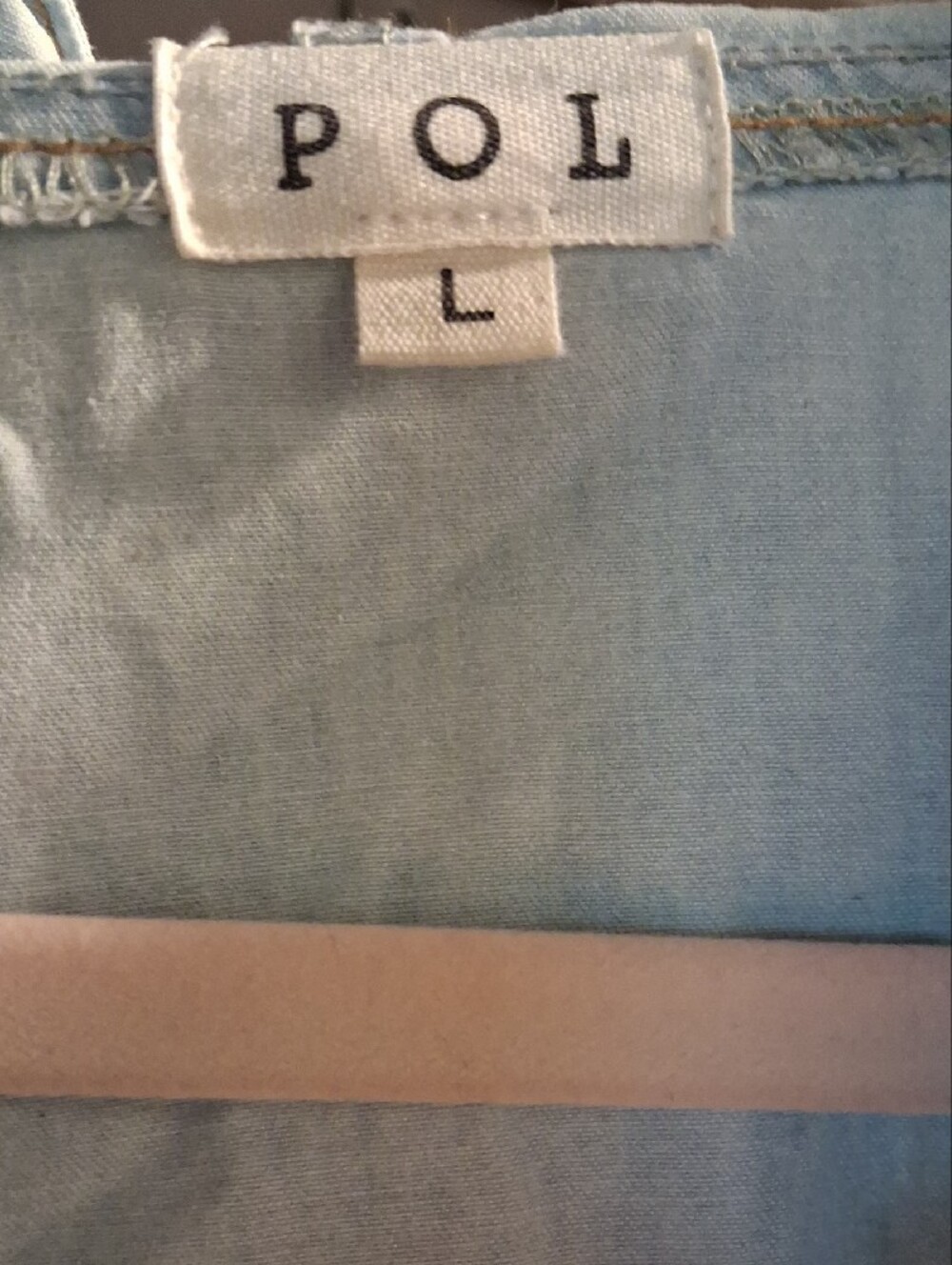 POL Pale Blue Lightweight Hoodie Top - Picture 4 of 5